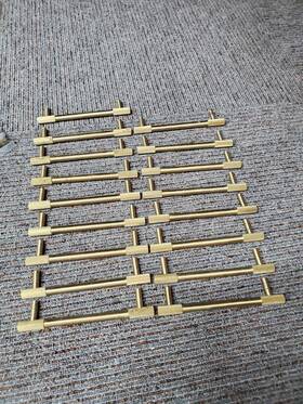 Signature Hardware 781889737446 Forge Studio 6-1/4 Inch Satin Brass Cabinet Drawer Pull 17 Pc