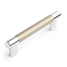 948856 Signature Hardware Jerico 5 1/8 Cabinet Pull Polished Nickel/golden Champagne