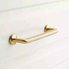 950866-4 Signature Hardware Belfast 6 Solid Brass Cabinet Pull Satin