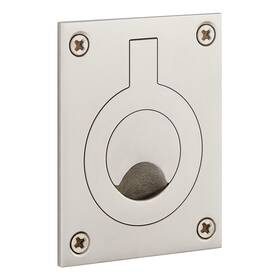 955220-2.25 Signature Hardware Evandrus Brass Recessed Pocket Door Ring Pull