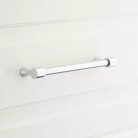 Eh1083.4.pc Signature Hardware 3-3/4 Inch Strasbourg Brass Cabinet Pull Polished Chrome