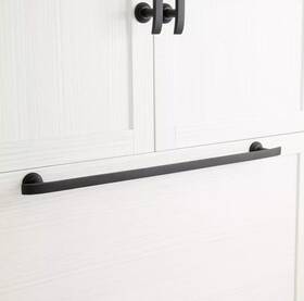 Hl-552-18-shorb Signature Hardware 18 Inch Hossburn Solid Bronze Appliance Pull - Dark