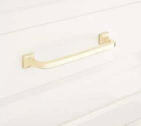Hl-552-4-pb Signature Hardware 4 Inch Klein Solid Brass Cabinet Pull - Polished