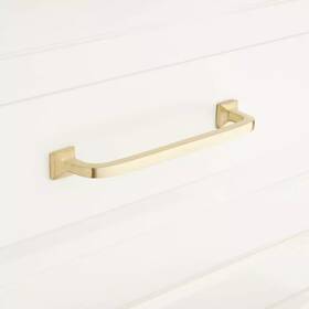 Hl-552-6-sb Signature Hardware Klein Brass Cabinet Pull Satin 6 Inch