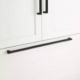 Hn-b-9000.24.sbk Signature Hardware 24 Inch Rindahl Solid Brass Appliance Pull Matte Black