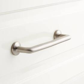Sh-553-007-bn Signature Hardware Zp2 Solid Brass Cabinet Pull - 3 Inch Brushed Nickel
