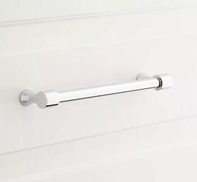 Signature Hardware Sh441722 6 Inch Strasbourg Solid Brass Cabinet Pull - Polished Chrome