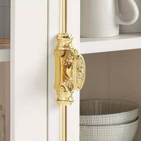 Sh552161pb Signature Hardware Hardware-dalston Brass Cabinet Cremonte Bolt-polished