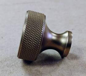 Sh553100vb Signature Hardware Arles Knurled Brass Cabinet Knob - Vintage Read