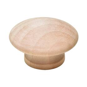 Silverline 657258937734 Round Wood Drawer Knob 1-1/2 Inch Unfinished Cabinet Pulls Handles Hardware For