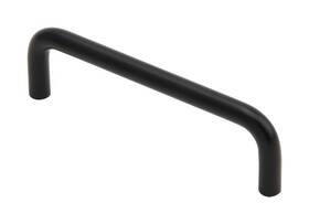 P5102-mb Silverline Hardware 4 Inch Round Bar Cabinet Pulls Drawer Handles Black For Office S