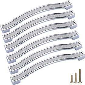Sinyiol 768484680773 Bling Crystal Door Drawer Pulls Handle Knobs 6 Pack Modern Europe Style Gr Inch