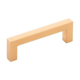Skylight Collection Pull 3 Inch Center To Brushed Golden Brass Finish