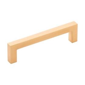 Skylight Collection Pull 96mm Center To Brushed Golden Brass Finish