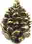 Sl-681326 Sierra Lifestyles Pinecone Cabinet Knob Antique Brass