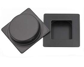 Mc009-70bk Sliding Door Pull Black Flush 2 Pack Homdiy Square