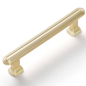Sorwduerm 791966255039 Sorwdurem 5 Pack 3.78 Inch96mm Brushed Gold Cabinet Pulls Drawer Kitche