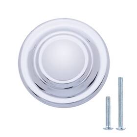 South Main Hardware 841511116329 Traditional Top Ring Cabinet Knob 1.25-inch Diameter Polished Chrome Finish