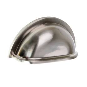 Sh-3880-sn-10 South Main Hardware 3 Inch 76 Mm Satin Nickel Traditional Bin Cup Drawer Pull 10-pack
