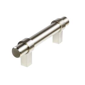 Sh703-sn-10 South Main Hardware 3 Inch 76mm Satin Nickel Modern Straight Bar Cabinet Pull 10-pack