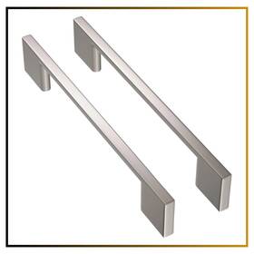 Shkm3229-10-fba Southern Hills Kitchen Square Cabinet Handles 160mm Satin Nickel Brushed For Cupboard 10 Pcs