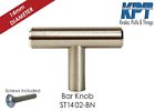 St1402-bn Hwd Kpt Solid Stainless Steel Cabinet Hardware Pulls Mm Diameter