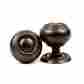 St3693-blae Cabinet Knobs Hwd Lot Of 25 Antique Black Kitchen Or Furniture Knob Pull W Back-plate