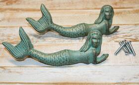 1-mermaid Stoneledge Investments Hw-54 Dresser Door Handles Beach Style Folklore Mythical Decor Gifts
