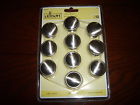 163249 Stunning 10 Al-315 Solid Nip Knobs Pack Satin Allison Nickel Cabinet