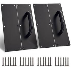 Ulsmc00740 Sumnacon 2 Sets 12 Inch Stainess Steel Door Handles - Sturdy Pull Push Plates Wit