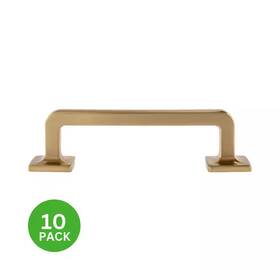 Sumner Street Home Hardware 445025629639 10-pack Boise 3-1/2 Inch 89 Mm Center-to-center Traditional Satin Brass Bar Dra