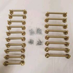 Rl005125vp Sumner Street Home Hardware Bundle Of 18 Minted Satin Brass Pulls - 10 3 Inch 8 4