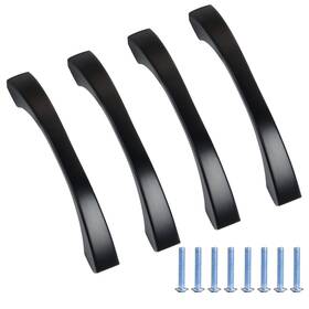 Supkiir 681599700481 4 Pack Drawer Pulls Handles 2-1/2 Inch Hole Center Vintage Antique Black Kit