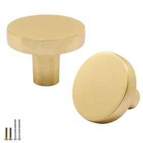 Sw20220926-0051 Swzhai 12 Pcs Brushed Brass Cabinet Knobs Gold Drawer Round Knob For D