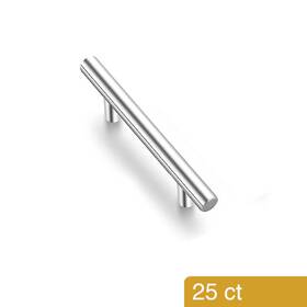 5275069 Sytle Selections 25 Pack Demi 3-in 76mm Center Cabinet Kitchen Drawer Bath Pulls Stainless Steel