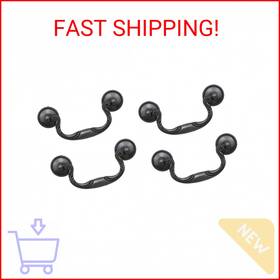 T Tulead Add04419 4 Pcs Cabinet Pulls Vintage Drop Bail Pull Handles 3.78 Inch Hole Center Dr