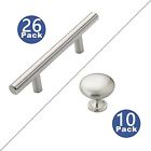T26o10s Cabinet Hardware Pack Bar Pulls Brushed Nickel Knobs 710280033130