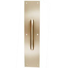 Gh-pp5425-us3 Taco 4 Inch X 16 Bright Brass Pull Plate With Round