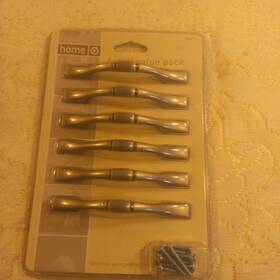 Target 767536784148 Home 5 Inch Handles/ Pulls Brushed Satin Pewter Classic Design 6 Pack