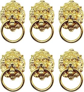 Tech 705353737060 6 Pack Dresser Pull Drawer Cabinet Handle With Ring 1.57x2.64 Inch D
