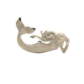 Tg Llc 793888460195 Treasure Gurus White Nautical Mermaid Metal Dresser Pull Knob Drawer Kitchen