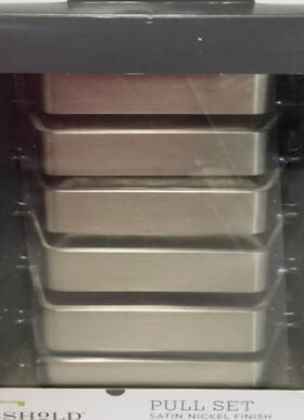 4011 Threshold 885785513095 New 6 Pack Pulls Satin Nickel Finish Drawer Cabinet Handles 3 Inch Center