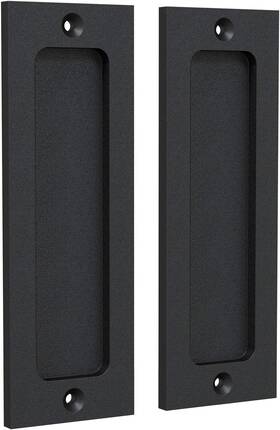 Tibres 313100579551 6 Inch Finger Flush Pulls For Closet Pocket - Sliding Barn Door Handle Set Pull