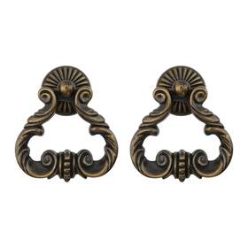 Ars2296 Tighall 2pcs Vintage Antique Bronze Cabinet Pulls French 2.6 Inch Length