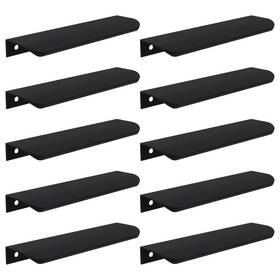 Ars2391 Tighall 10 Pack Edge Finger Pull For Cabinets 96mm/3.75 Inch Hole Center Aluminum Kitche