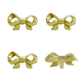 Tkgkhk 616814565415 4 Bow Tie Dresser Knobs Zinc Alloy Decorative Cabinet Drawer Pulls Silver