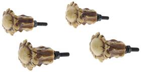 Top Brass 098614713553 Heavy Duty Antler Drawer Pulls/cabinet Knobs 4 Pack - Screws And Washers Inch