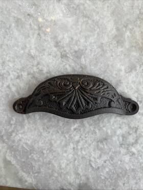 Top Knobs 840355000634 M63 Abbot Cup Pull 3 15/16 Inches Cc In Rust