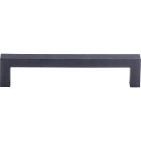 M1159 Top Knobs 840355011593 Inch Nouveau Iii Collection 5-1/16 Square Bar Pull Flat Black