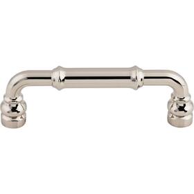 Top Knobs 840355254631 Brixton Cabinet Pull - 3 3/4 Inch Center-to-center In Polished Nickel